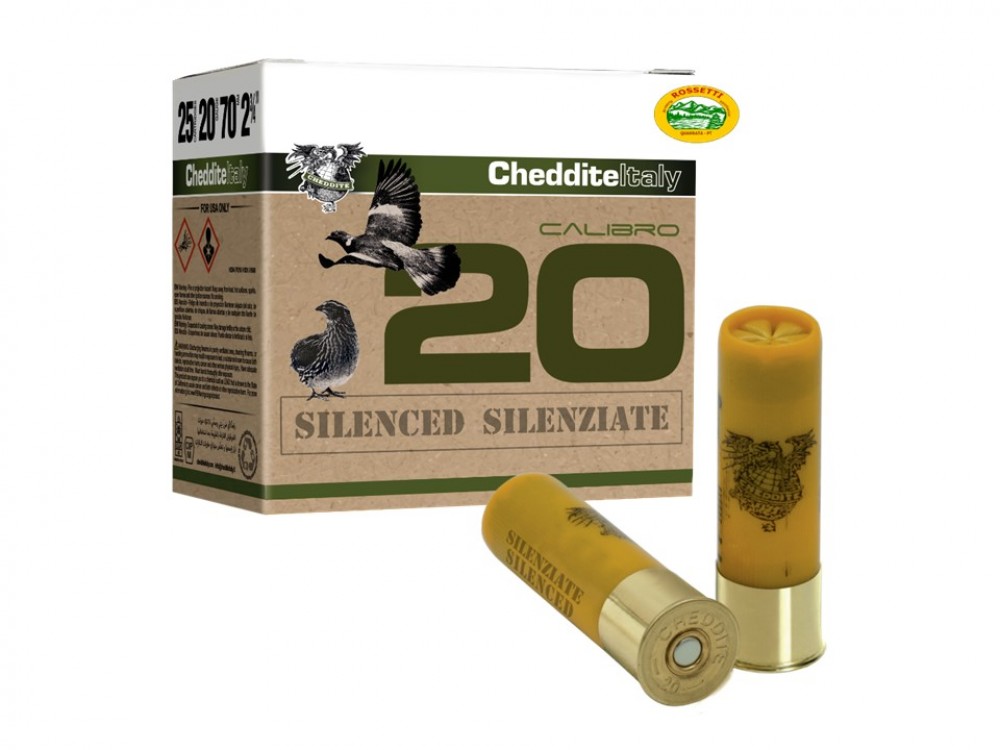 CHEDDITE cartucce silenziate cal.20 gr.20 pb.7,5 - MUNIZIONI - CHEDDITE