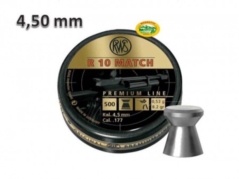RWS Pallini R10 MATCH cal. 4,50mm 0,53g