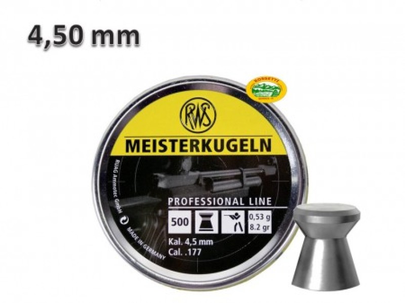 RWS Pallini MEISTERKUGELN cal.4,50mm 0,53gr