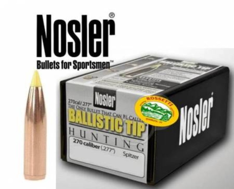NOSLER palle cal. 270  Ballistic Tip- 130 gr. SP 27130 