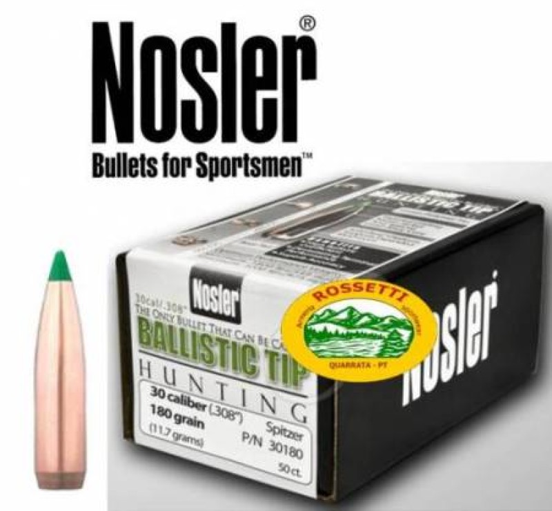 NOSLER palle BALLISTIC TIP cal.308 - 180gr. 50pz. 30180