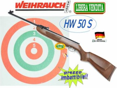 WEIHRAUCH HW 50-S Cal.4,5mm libera vendita