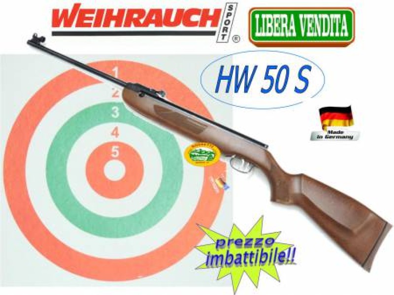 WEIHRAUCH HW 50-S Cal.4,5mm libera vendita