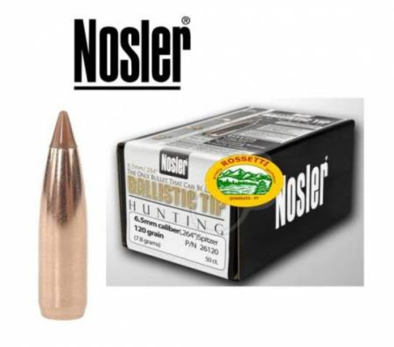 NOSLER palle BALLISTIC TIP cal. 6,5MM .264  120gr - 26120
