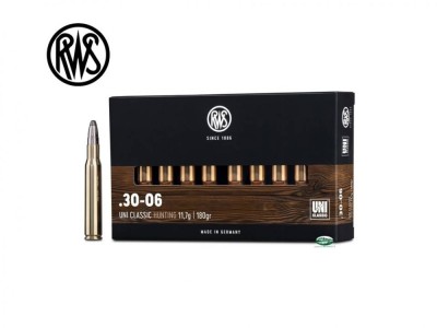 RWS munizioni cal.30-06 palla UNI CLASSIC 180GR