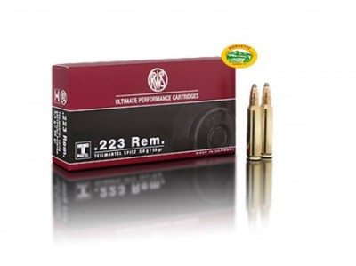 RWS munizioni cal.223 rem Teilmantel Spitz/SP 55 gr.
