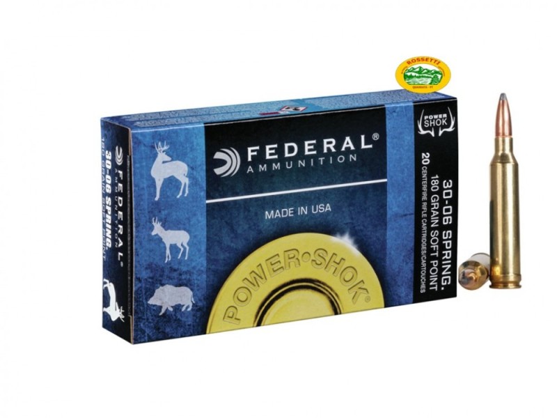 FEDERAL munizioni cal. 30-06 spr 180gr Soft Point 3006B