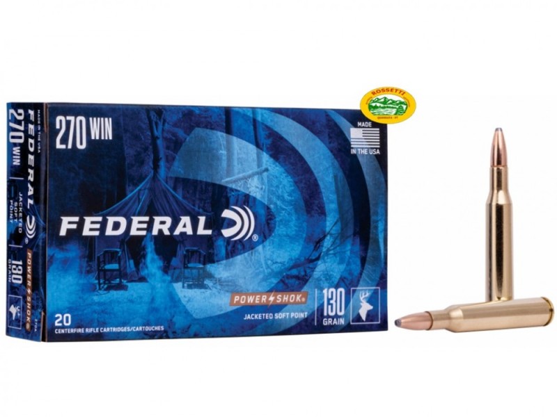 FEDERAL munizioni cal.270 win 130 gr. Soft Point