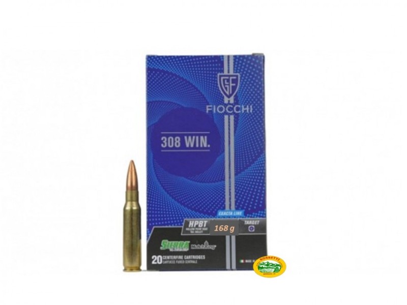 FIOCCHI munizioni cal.308 win palla 168 gr Exacta - 709890