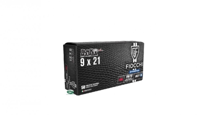 FIOCCHI munizioni cal.9X21 BLACK MAMBA 100GR FMJTC