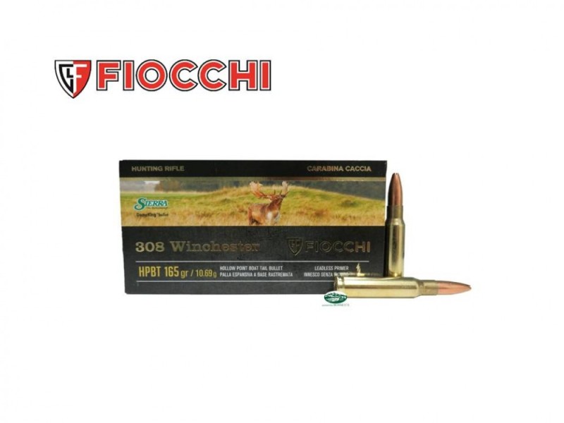 FIOCCHI  munizioni cal.308 win palla HPBT 165 gr