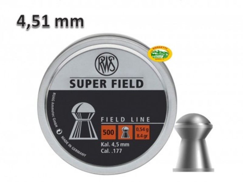 RWS Pallini SUPER FIELD cal.4,51mm 0,54gr 