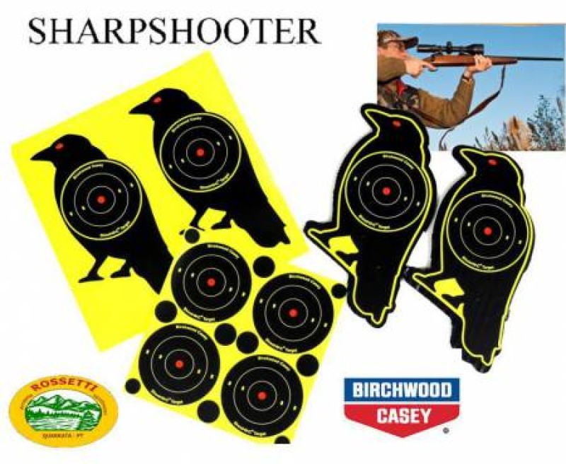 BIRCHWOOD Bersaglio Crow targets a forma di corvo