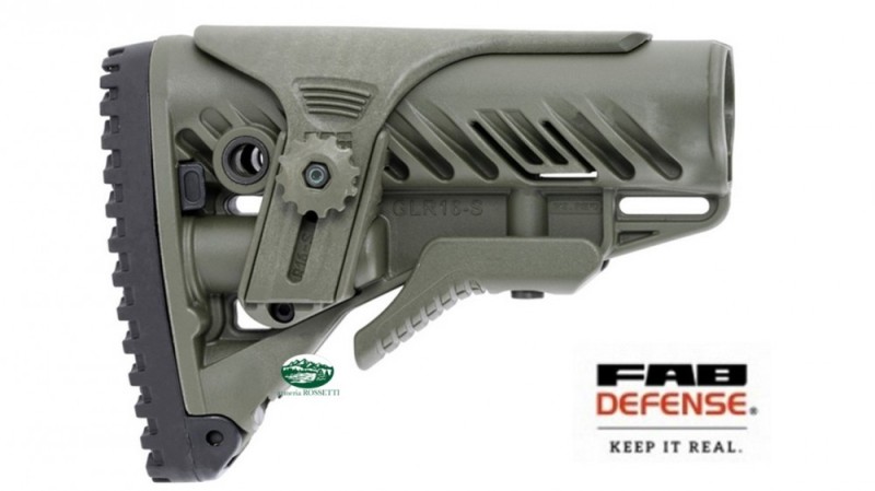 FAB DEFENSE Calcio Collassabile M4/AR15 GLR16 verde