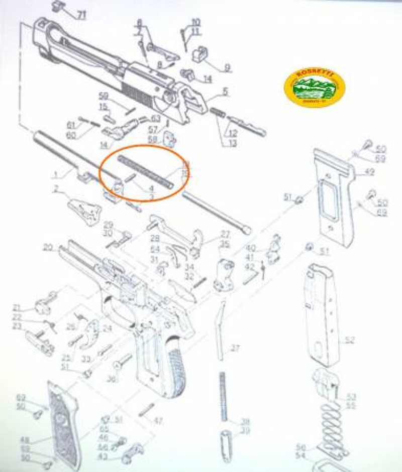BERETTA Molla recupero 92 13lb