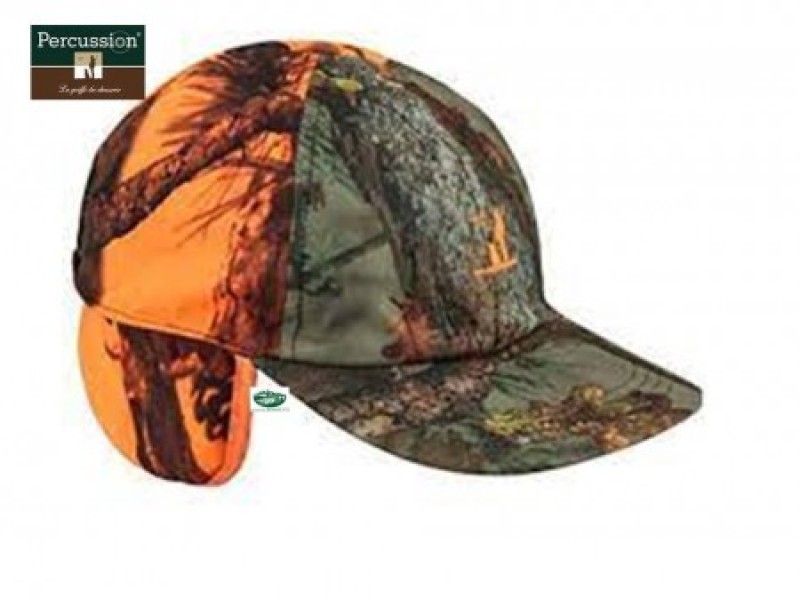 PERCUSSION Cappello tesa camo arancio