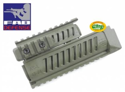 FAB DEFENSE Astina quadrirail per AK47 verde - FD000102