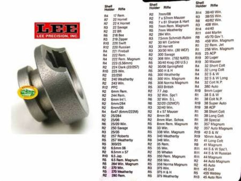LEE shell holder per pressa R3 - 90520