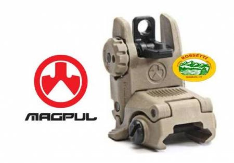 MAGPUL MBUS Tacca di mira abbattibile posteriore sabbia 