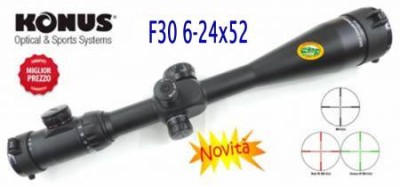 KONUS F30 6-24x52 ret. MILDOT MODIFICATO - 07297