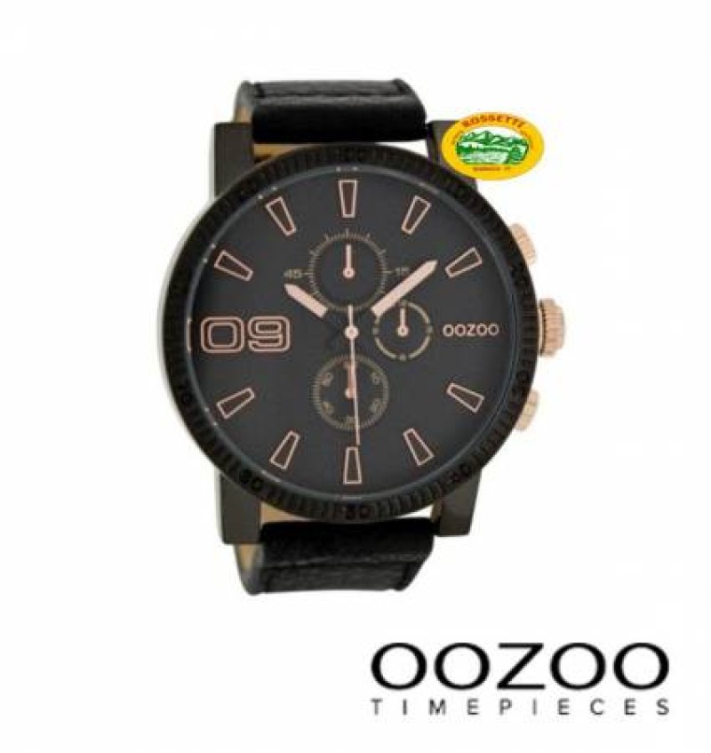 OOZOO Orologio Timepieces nero/bronzo