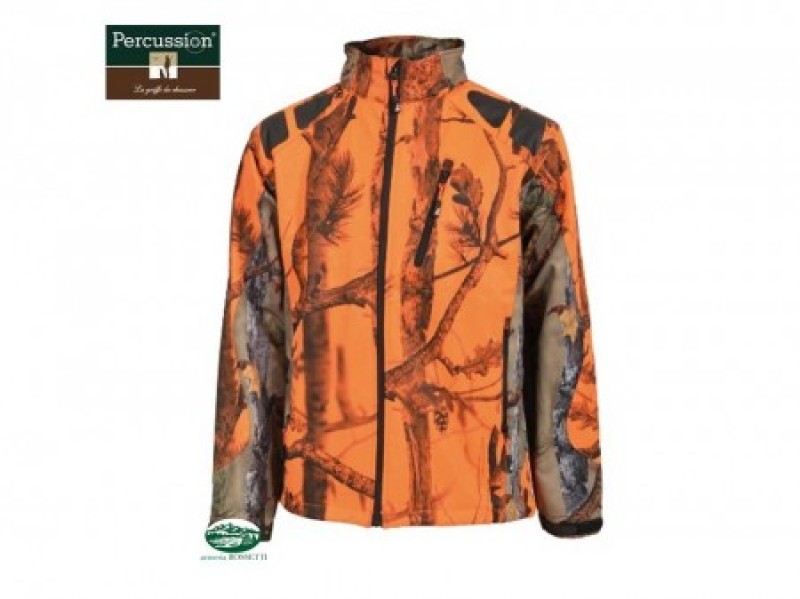 PERCUSSION Giacca softshell camo alta visibilità 15122