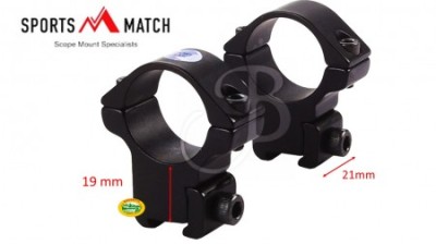 SPORTSMATCH Anelli da 1 pollice medi scina 11mm