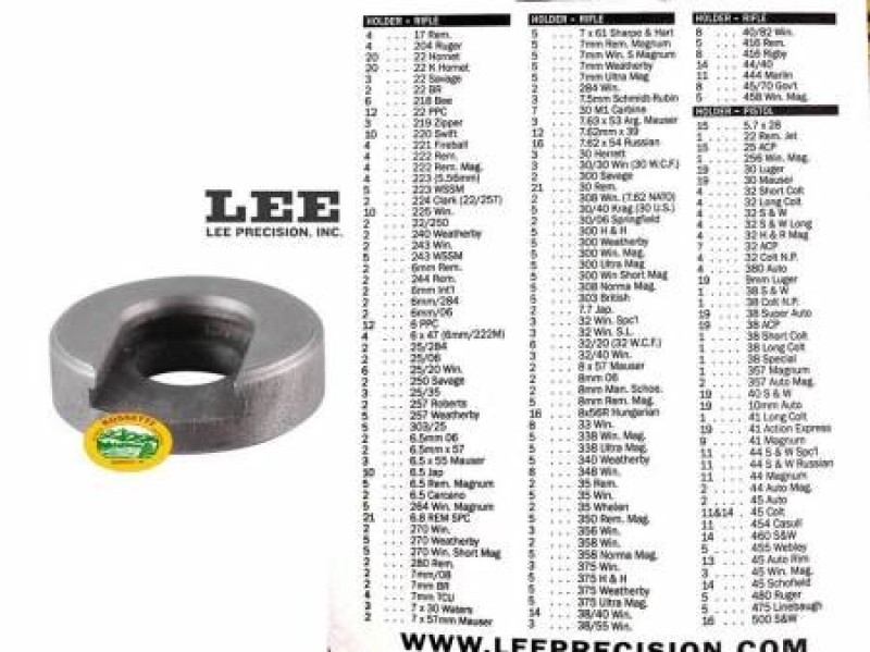 LEE Shell holder per innescatore manuale 19 - 90023