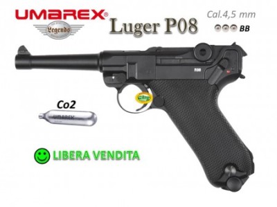 UMAREX LEGENDS LUGER P08 CO2 cal.4,5 mm