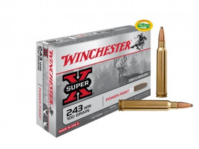 WINCHESTER munizioni cal.243 win POWER POINT 100gr.
