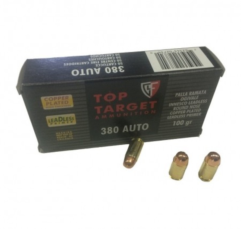 FIOCCHI munizioni cal.380 AUTO RNCP 100gr. conf.50pz.