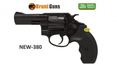 BRUNI NEW REVOLVER 3 pollici nero cal.380