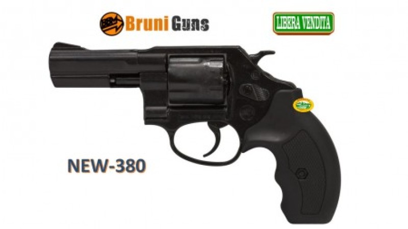 BRUNI NEW REVOLVER 3 pollici nero cal.380