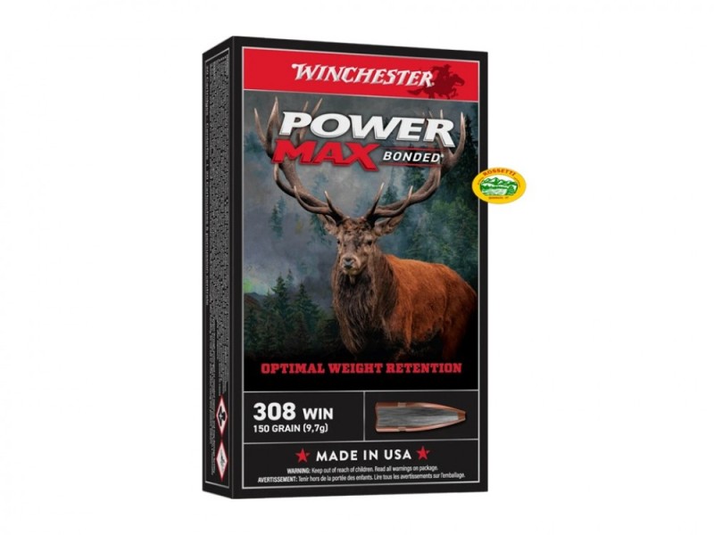 WINCHESTER Munizioni cal.308 win. POWER MAX BONDED 150 gr.