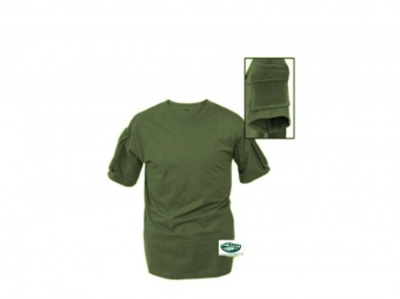 MILSPEC T-Shirt Tattica verde con patch
