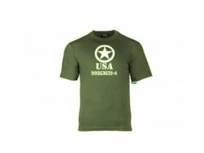 MILSPEC T-Shirt verde con stampa