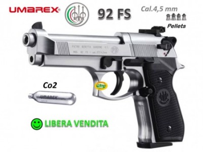 UMAREX BERETTA 92FS NICKEL CO2 cal.4,5 