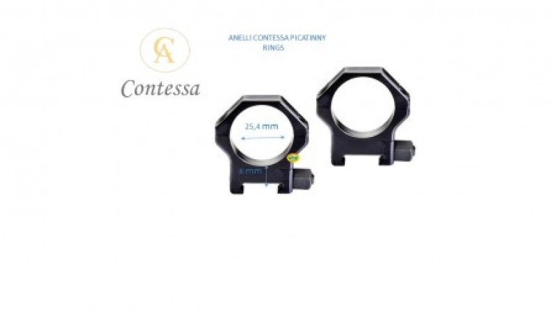 CONTESSA ANELLI PICATINNY 25,4mm  H 8mm SPP01/A