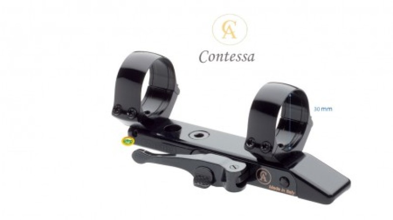 CONTESSA attacco SIMPLE BLACK sgancio rapido 30 mm per scine Contessa 11 mm - 