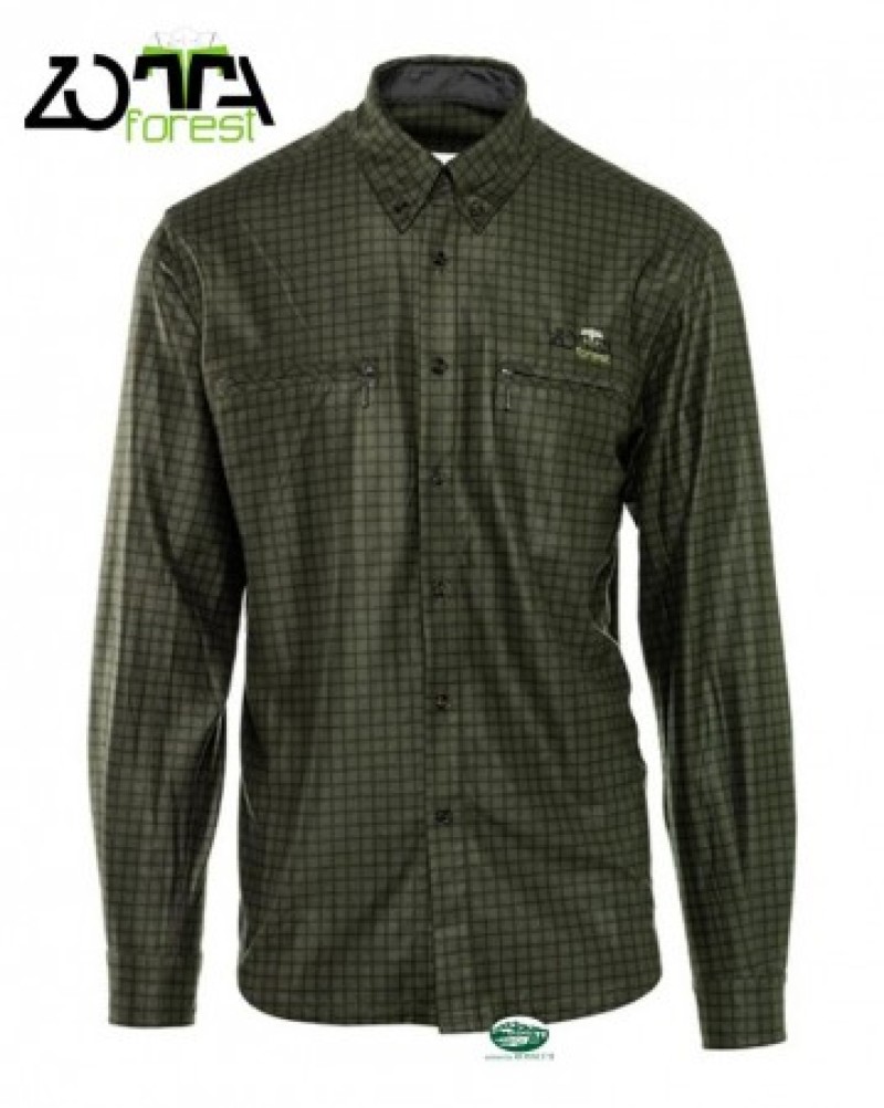 ZOTTA Camicia verde micropile