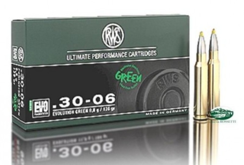 RWS Munizioni cal.30-06 EVO GREEN 136gr