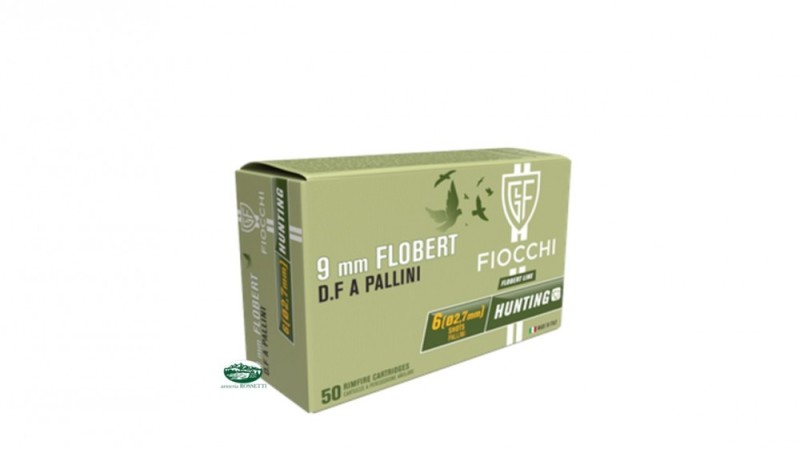 FIOCCHI Flobert cal. 9mm a pallini doppia forza n.6
