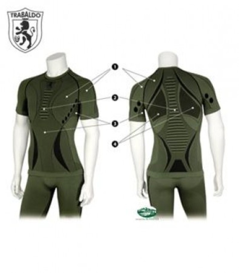 TRABALDO T-Shirt intima verde modello M/M 