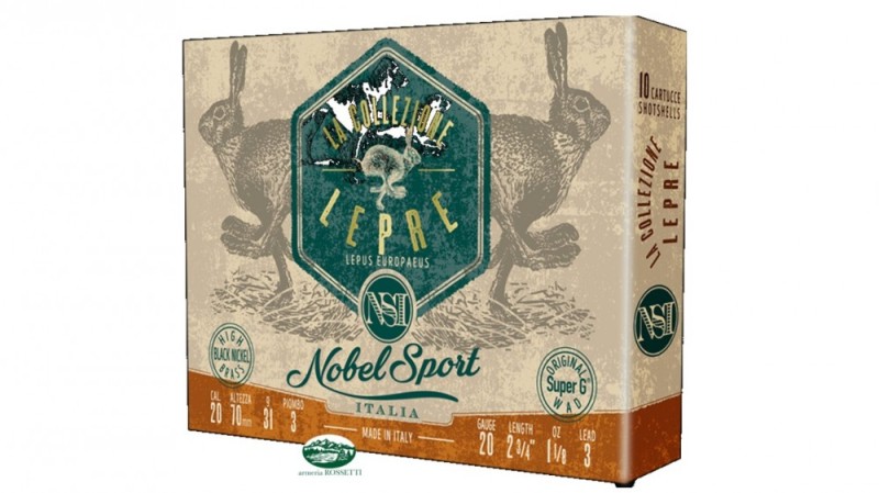 NOBEL cartucce LEPRE Collezione Speciale cal.20 pb.3 