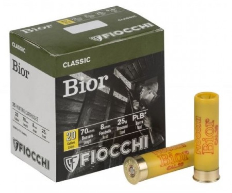 FIOCCHI cartucce BIOR 25 cal.20 pb.10