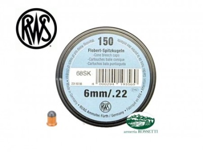 RWS munizioni FLOBERT 6 mm  palla tonda