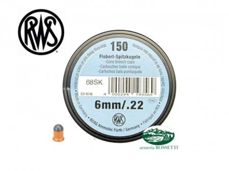 RWS munizioni FLOBERT 6 mm  palla tonda
