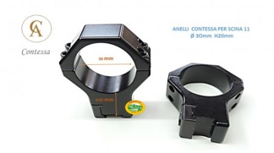 CONTESSA ANELLI 30mm H20 per scina 11mm