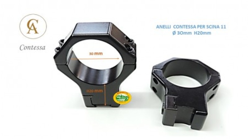 CONTESSA ANELLI 30mm H20 per scina 11mm