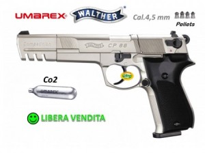 UMAREX WALTHER CP88 6 NICKEL CO2 cal.4,5